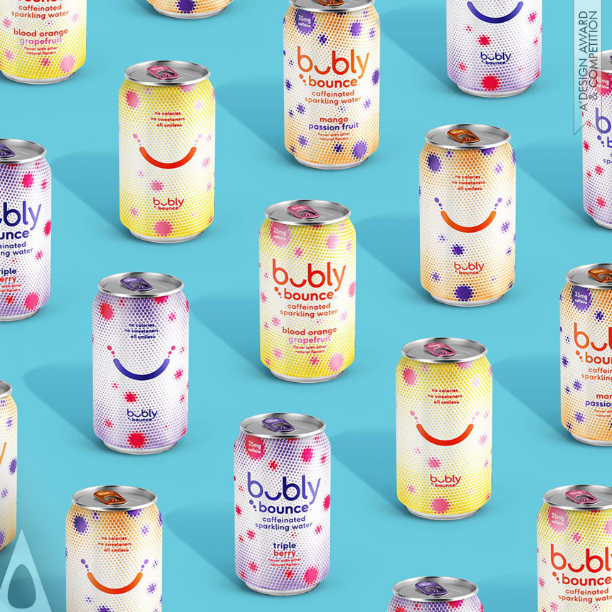 Iron Packaging Design Award Winner 2022 Bubly Bounce Beverage Packaging 