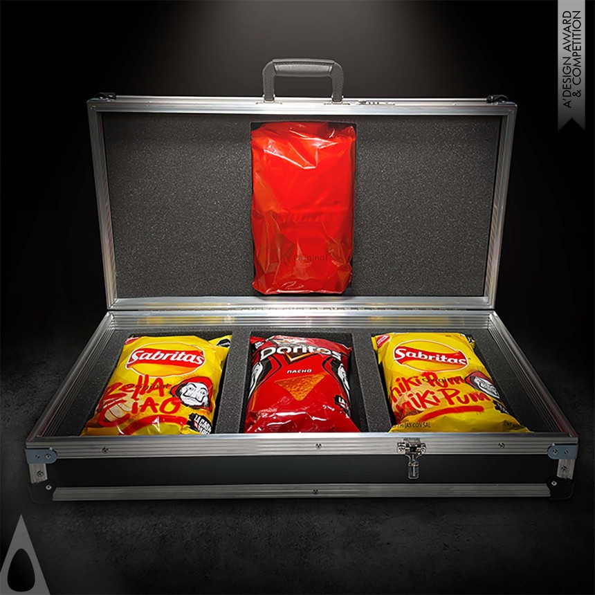 Iron Packaging Design Award Winner 2022 Sabritas X Netflix Money Heist Food Packaging 