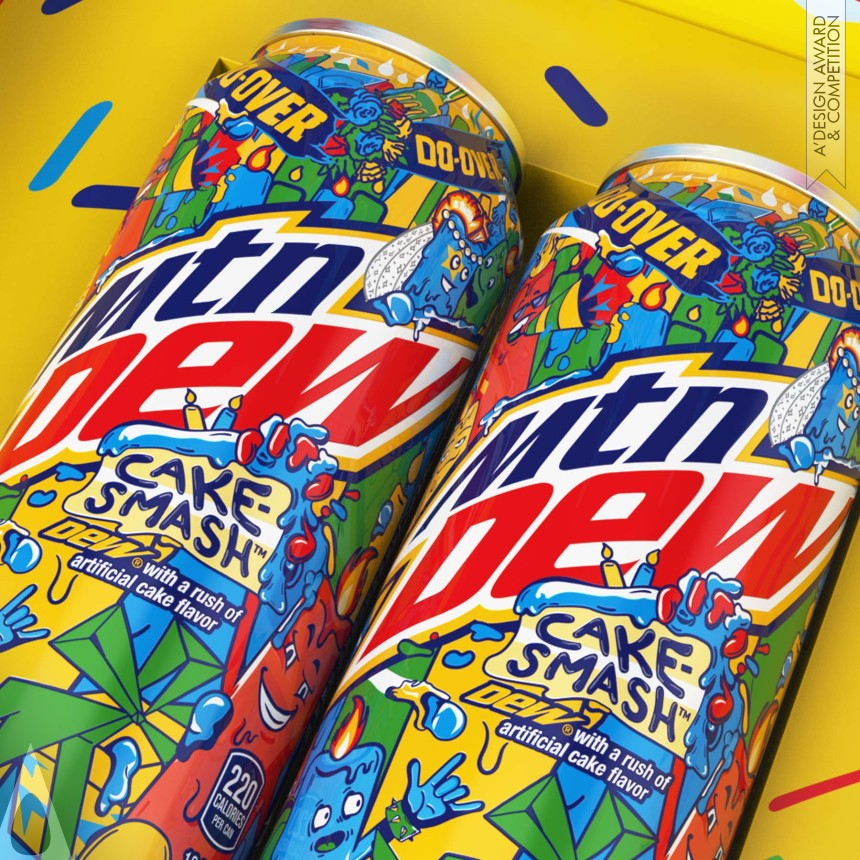 MTN Dew Cake-Smash designed by PepsiCo Design and Innovation
