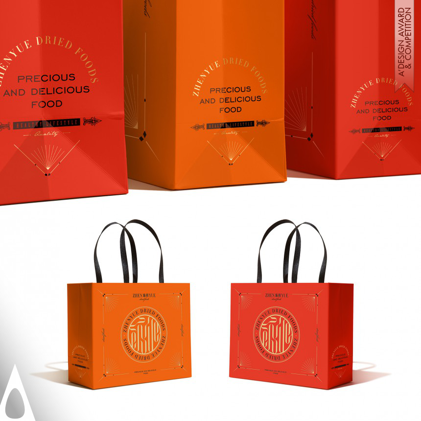 Bronze Graphics, Illustration and Visual Communication Design Award Winner 2022 ZhenYue Logo and Brand Identity 