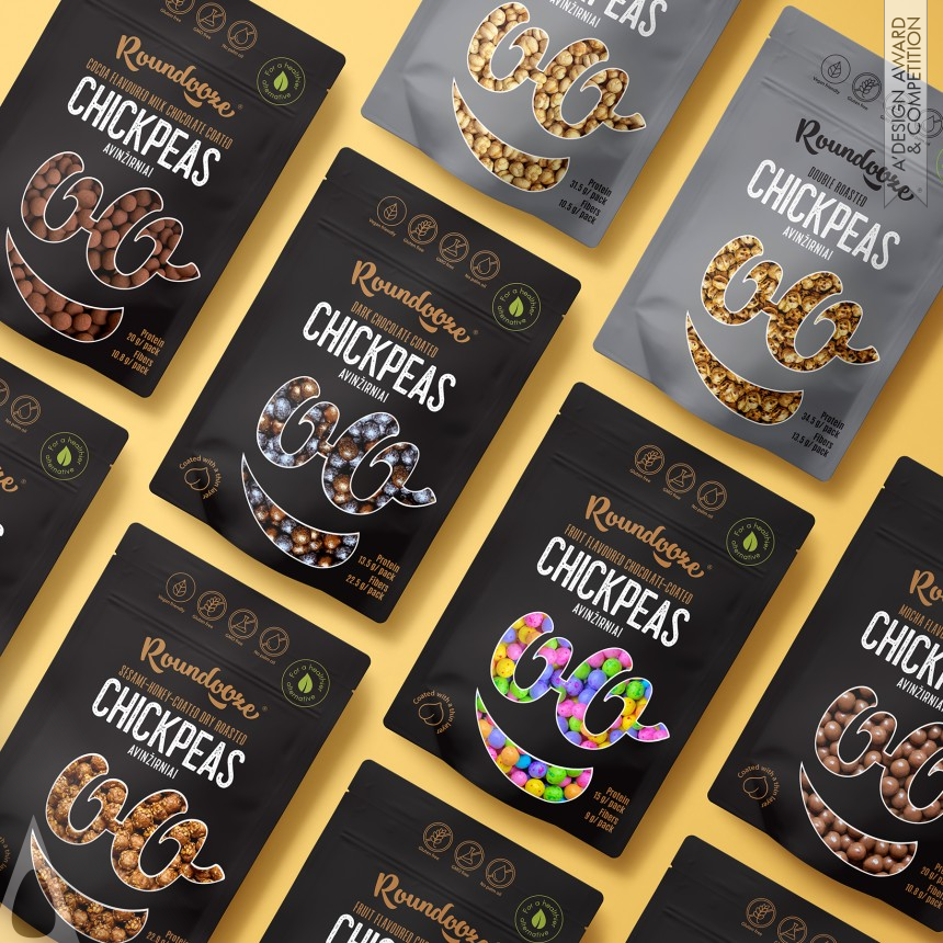 Roundooze Chickpea Snack designed by Salvita Bingelyte