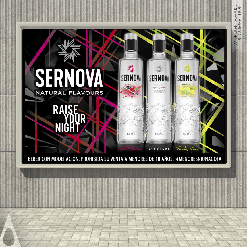 Tridimage's Sernova Vodka Packaging and Graphic