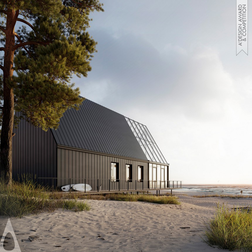 Beach Cabin on the Baltic Sea - Golden Architecture, Building and Structure Design Award Winner