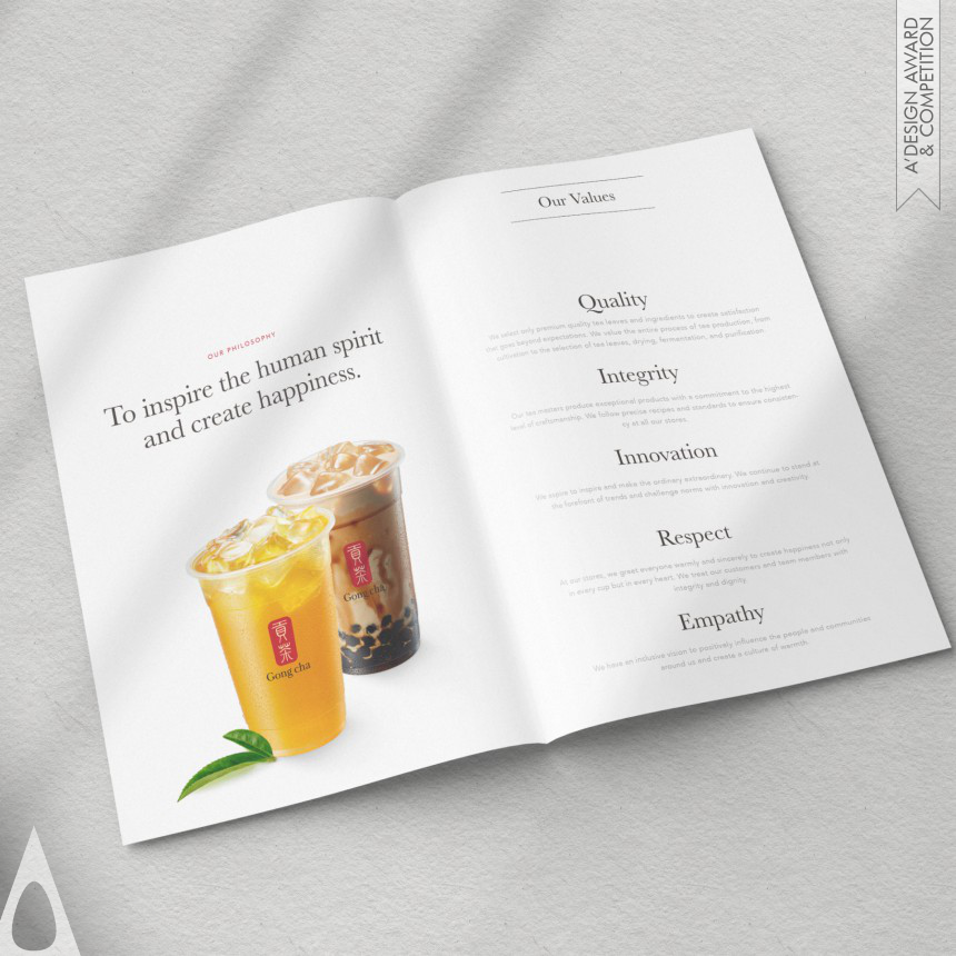 Gong cha California and Gong cha Global's Brewing Happiness Brand Identity