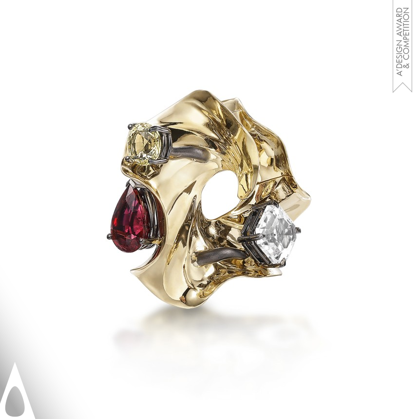 Silver Jewelry Design Award Winner 2023 Acacia Earring 