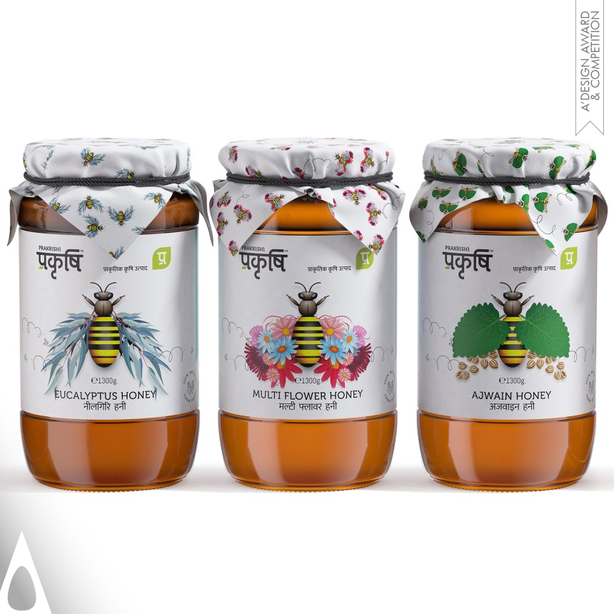 Silver Packaging Design Award Winner 2023 Prakrishi Honey Packaging 