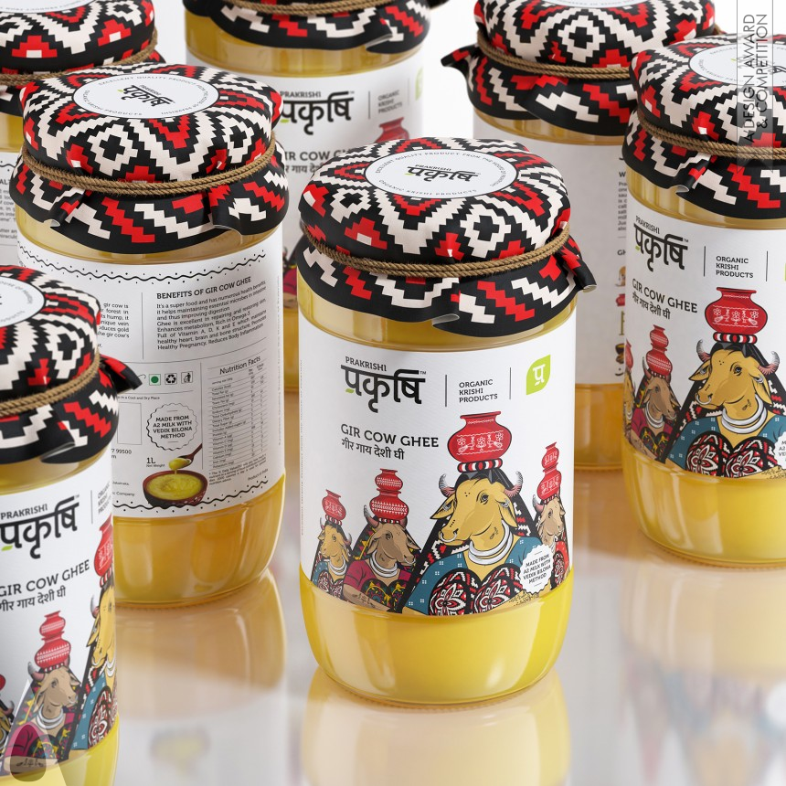 Silver Packaging Design Award Winner 2023 Prakrishi Ghee Packaging 