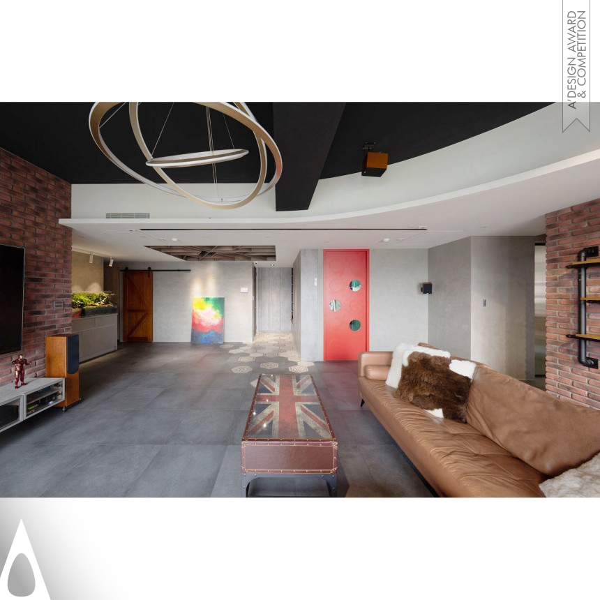 Iron Interior Space and Exhibition Design Award Winner 2023 Heart Residence Residential House 