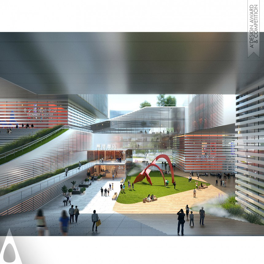 Link Architecture Design and Consulting's Hilly Garden Cultural Space