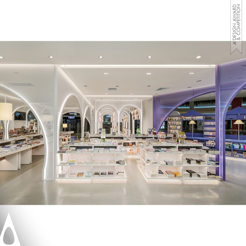 Silver Interior Space and Exhibition Design Award Winner 2023 Cross Multifunctional Bookstore 