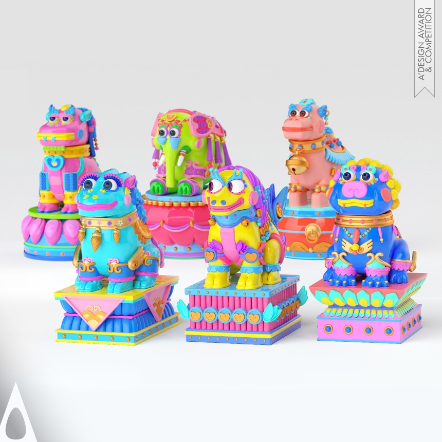 Silver Winner. Six Great God Beast by Lu Zhao