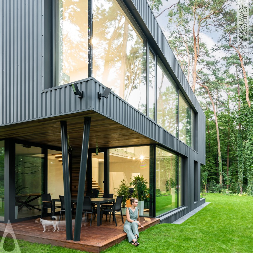 Silver Architecture, Building and Structure Design Award Winner 2023 Blended Into The Forest Residential House 