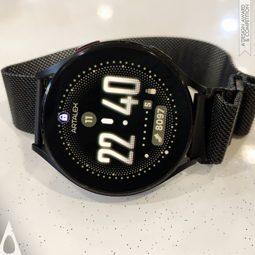Iron Interface, Interaction and User Experience Design Award Winner 2023 Cyber Element Smartwatch Face 