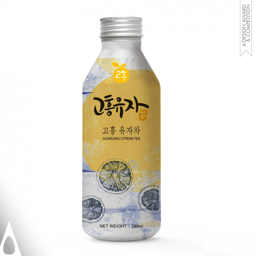 Iron Packaging Design Award Winner 2023 Korean Grapefruit Tea Packaging 