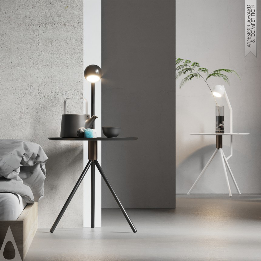 Bronze Furniture Design Award Winner 2023 Perspective Of Light Multifunctional Side Table 