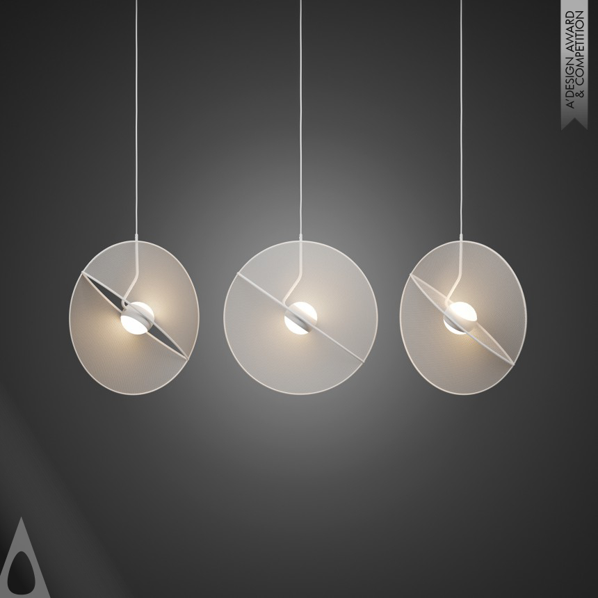 Silver Lighting Products and Fixtures Design Award Winner 2023 Reflex Pendant Lamp 