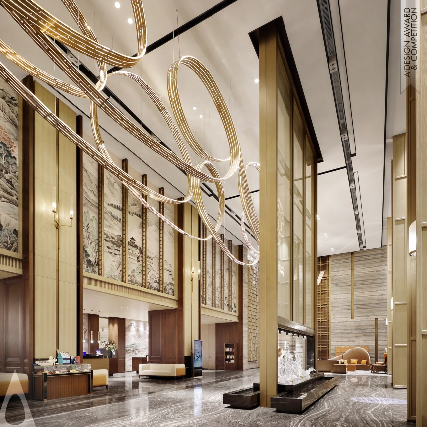 Silver Interior Space and Exhibition Design Award Winner 2023 Sheraton Kunming Deluxe Five Star Hotel 