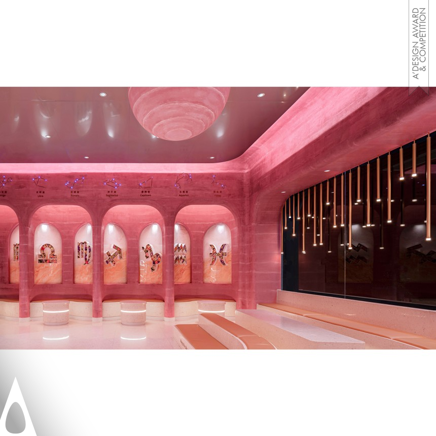 Silver Interior Space and Exhibition Design Award Winner 2023 Sweet Interstellar Cake Shop 