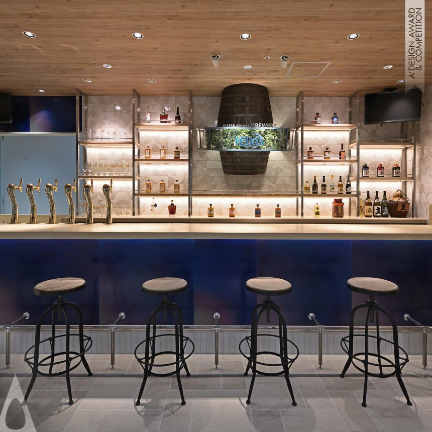 Bronze Interior Space and Exhibition Design Award Winner 2023 Helios Airport Brewery Amusement Pub 