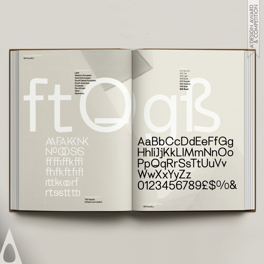 Golden Graphics, Illustration and Visual Communication Design Award Winner 2023 Florid Sans Typeface Design 