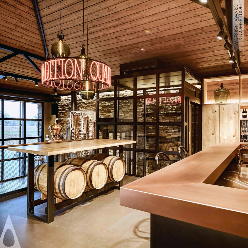 Silver Interior Space and Exhibition Design Award Winner 2023 Distillery Showroom 