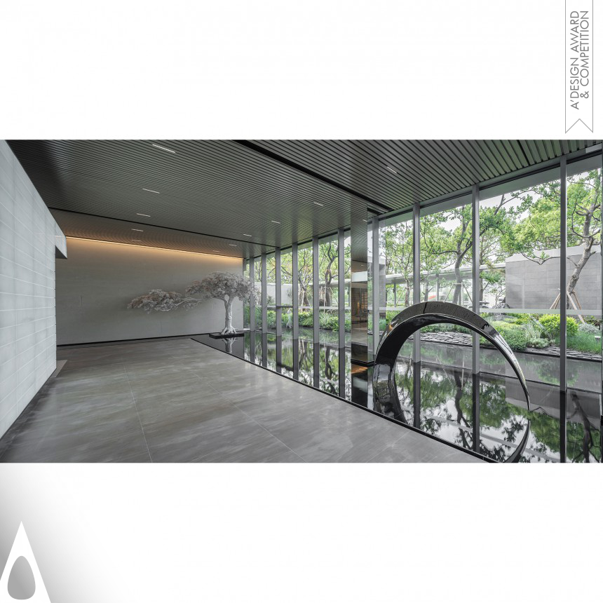 Silver Interior Space and Exhibition Design Award Winner 2023 Poetic Pavilion Sale Center 