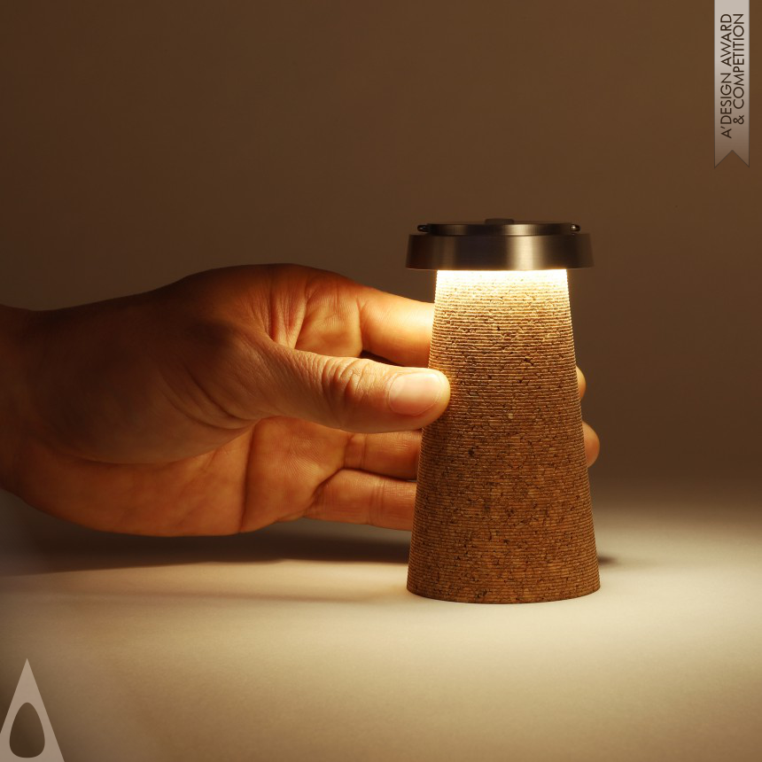 Lead Recycled Cork LED Lantern