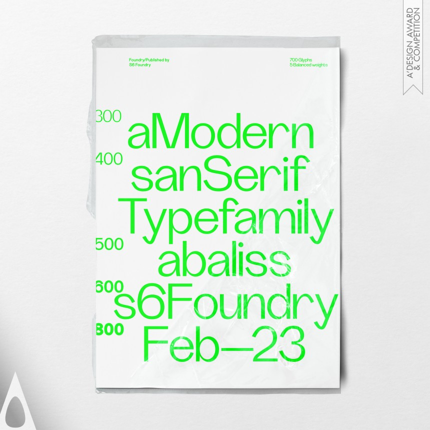 Abaliss Sans - Bronze Graphics, Illustration and Visual Communication Design Award Winner