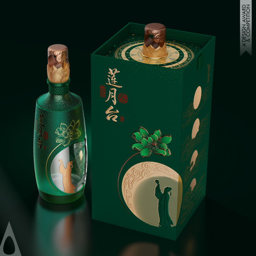 Yingsong Chen's Lotus Moon Chinese Baijiu Packaging