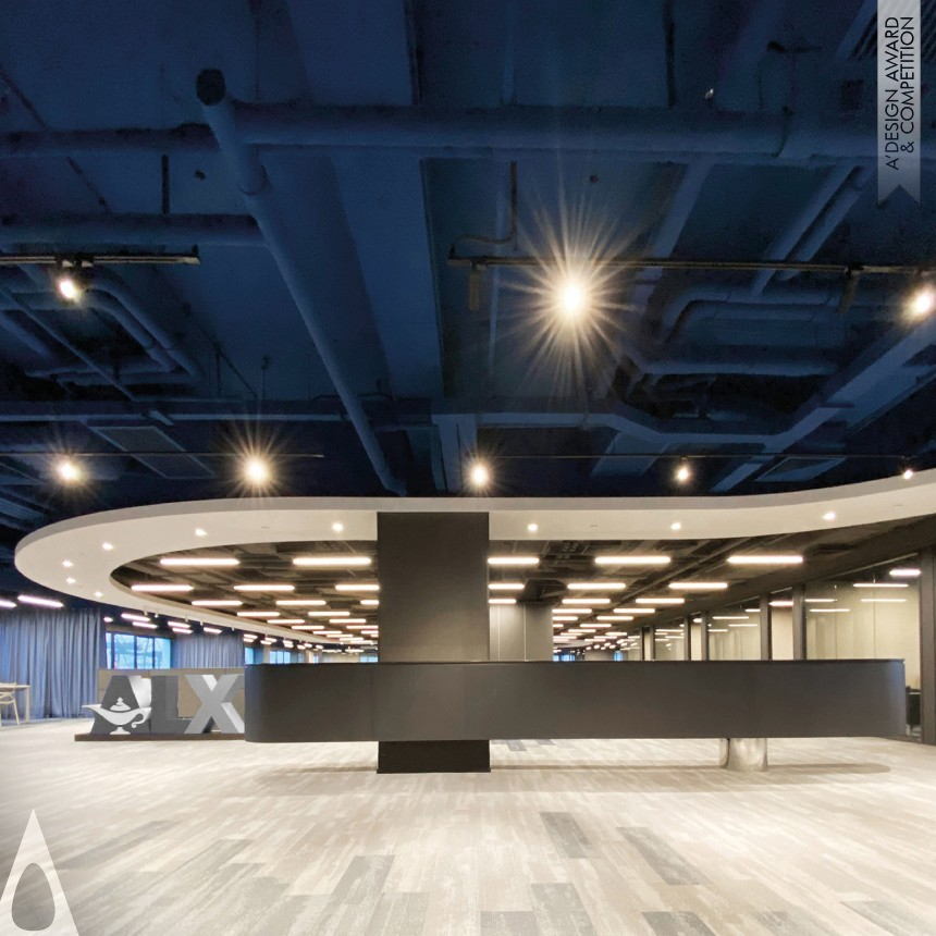 Bronze Interior Space and Exhibition Design Award Winner 2023 The Floating Ribbon Office Space 