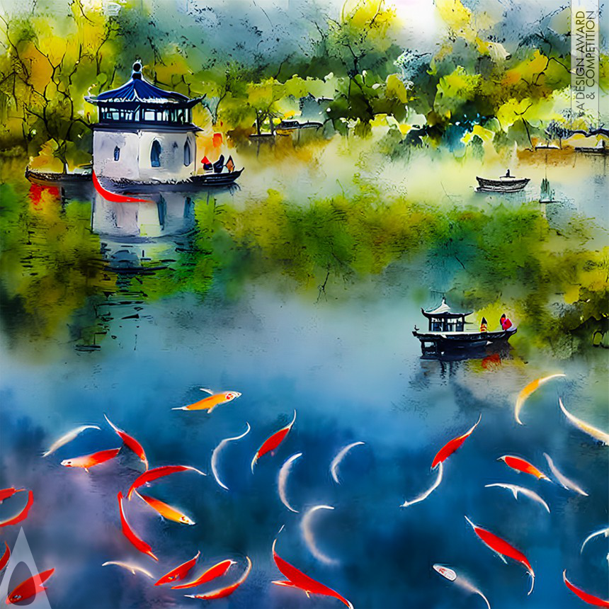 Leijing Zhou, Aoyi Shen and Aiwen Mai's Endless Scenery City Poster