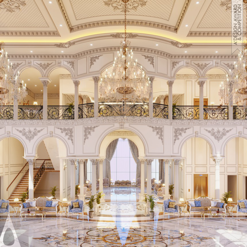 Silver Interior Space and Exhibition Design Award Winner 2023 Royal Grandeur Palace Atrium 