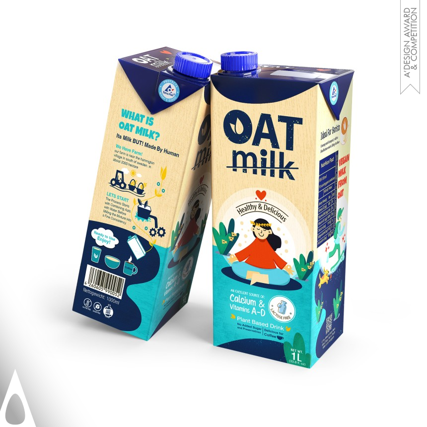 Oat Milk - Bronze Packaging Design Award Winner