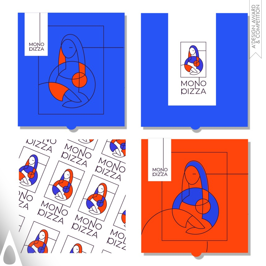 Irina Kolosovska's Mono Pizza Brand Identity