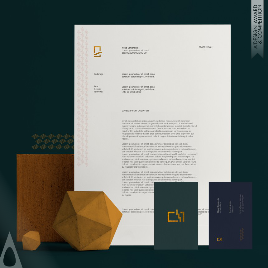 Bronze Graphics, Illustration and Visual Communication Design Award Winner 2023 Nova Dimensao Corporate Identity 