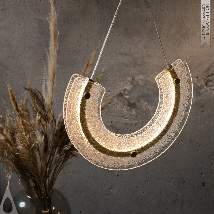 Silver Lighting Products and Fixtures Design Award Winner 2024 Maya Pendant Lamp 