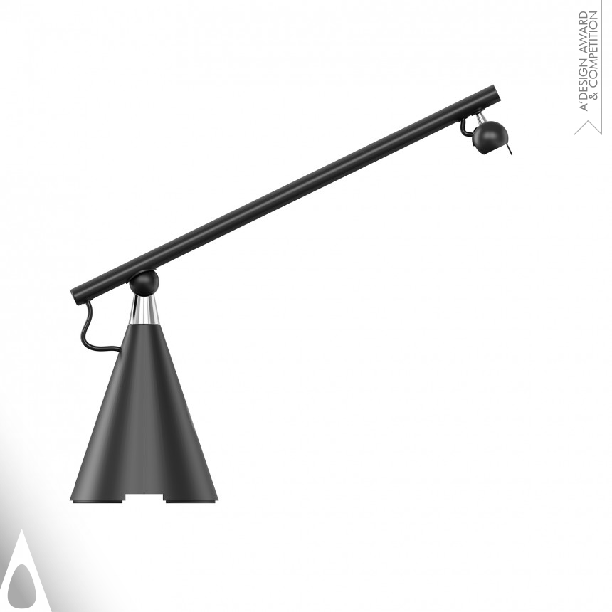 Silver Lighting Products and Fixtures Design Award Winner 2024 L and S Arno Series Piano Lamp 