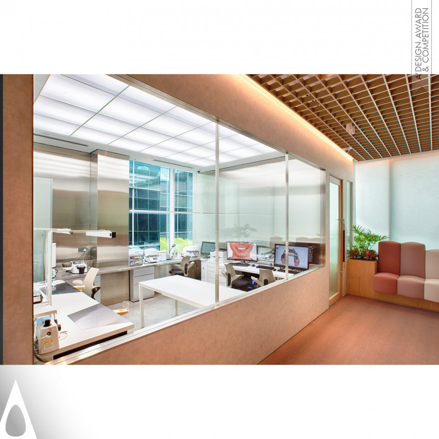 Silver Interior Space and Exhibition Design Award Winner 2024 Compostiton in Grey Dental Clinic Interior Design 