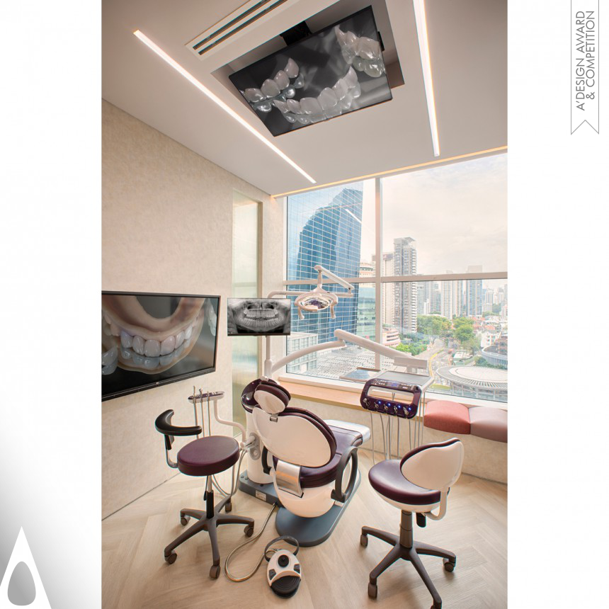 Ping Yu and Tai Lin Wu's Compostiton in Grey Dental Clinic Interior Design