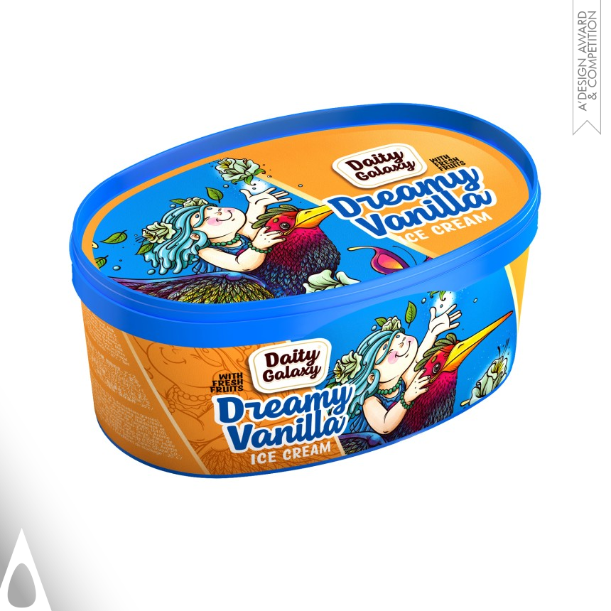 Bronze Packaging Design Award Winner 2024 Daity Galaxy Ice Cream Packaging 