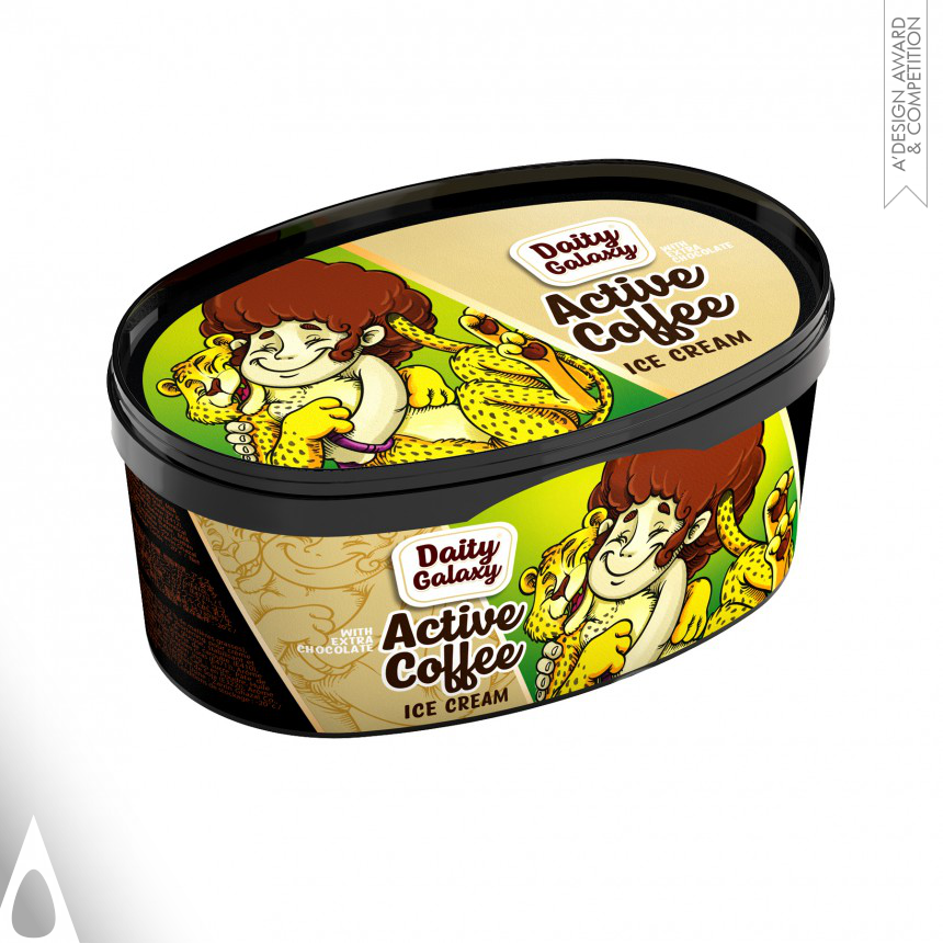 Mohsen Koofiani's Daity Galaxy Ice Cream Packaging