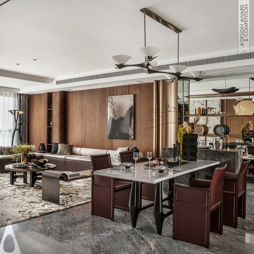 Bronze Interior Space and Exhibition Design Award Winner 2024 The Orient of JingYue Residential House 