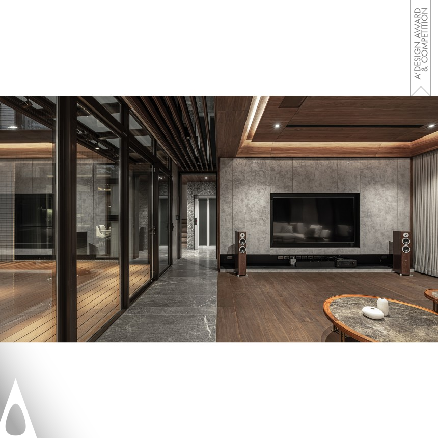 Silver Interior Space and Exhibition Design Award Winner 2024 Rounded Shadow Residence 