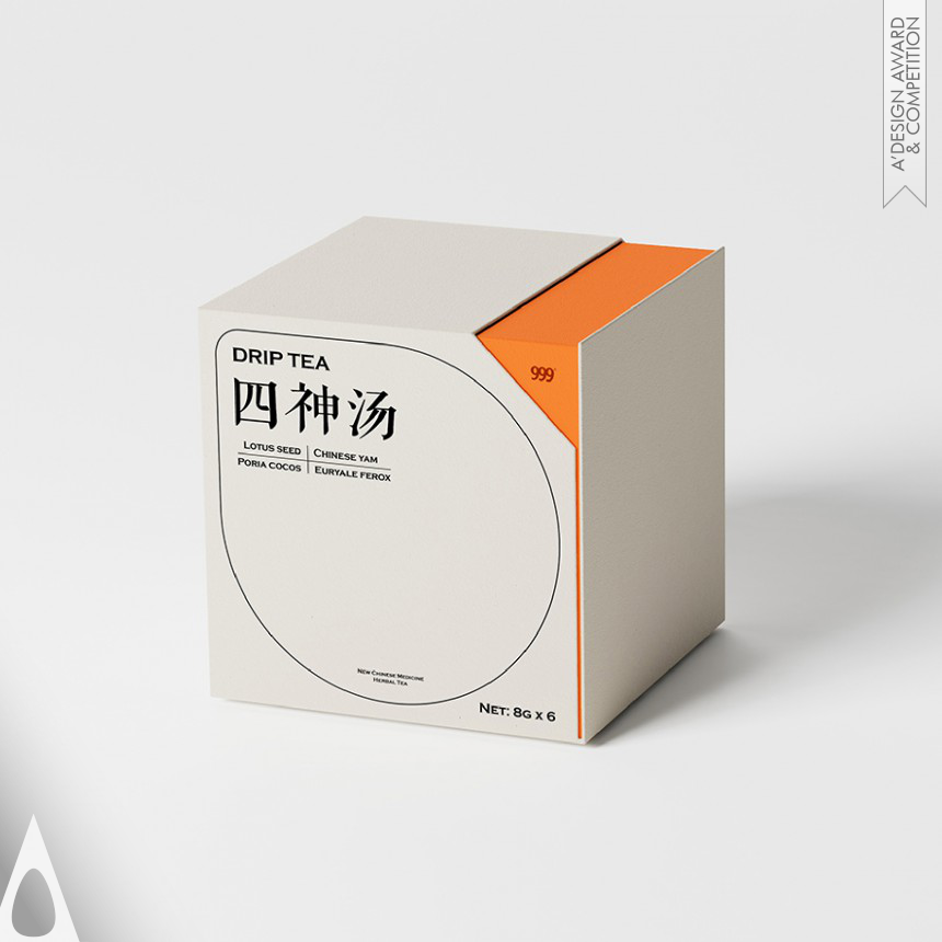 Silver Packaging Design Award Winner 2024 Fold Traditional Chinese Medicine Teabag 
