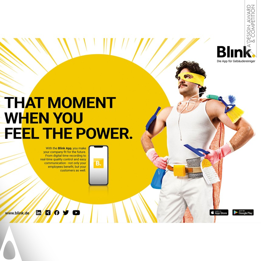 Iron Advertising, Marketing and Communication Design Award Winner 2024 Blink App Image Campaign  