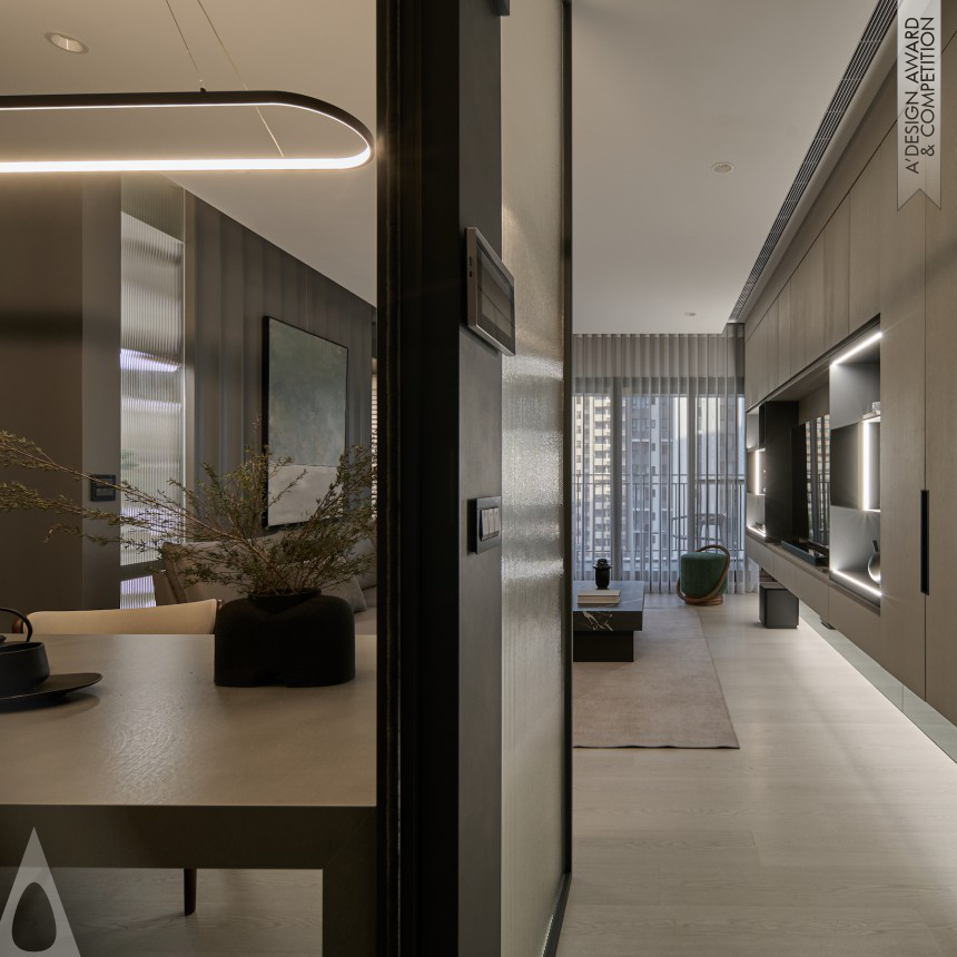 Wan Yu Lo's Light Corridor in Grayness Residential Interior Design