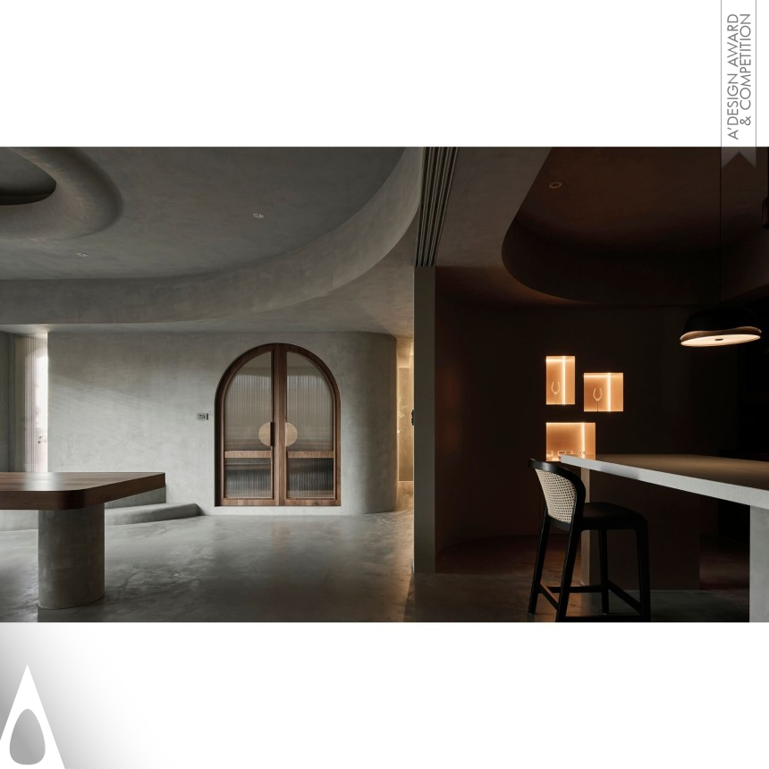 Silver Interior Space and Exhibition Design Award Winner 2024 Cave Residential House 