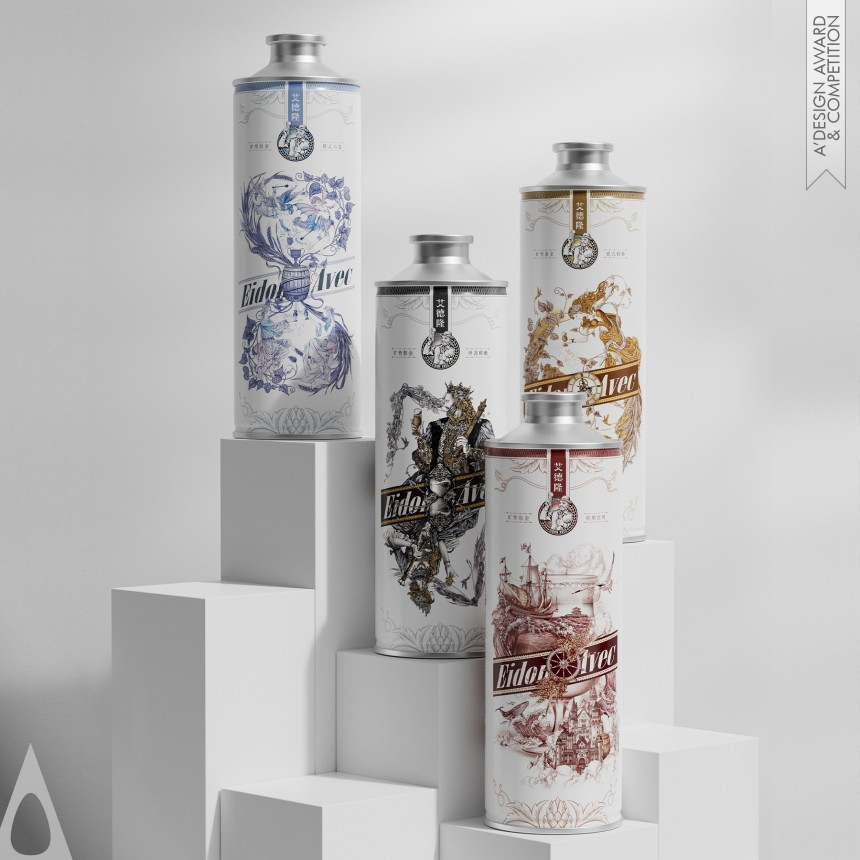 Lin Zhang and Chengbin Jiang's Eidon Avec Beer Packaging 