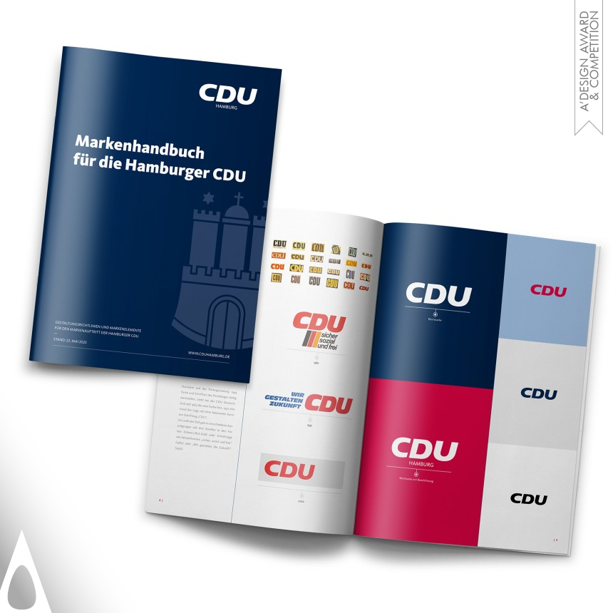 Iron Graphics, Illustration and Visual Communication Design Award Winner 2024 CDU Hamburg Brand Identity 