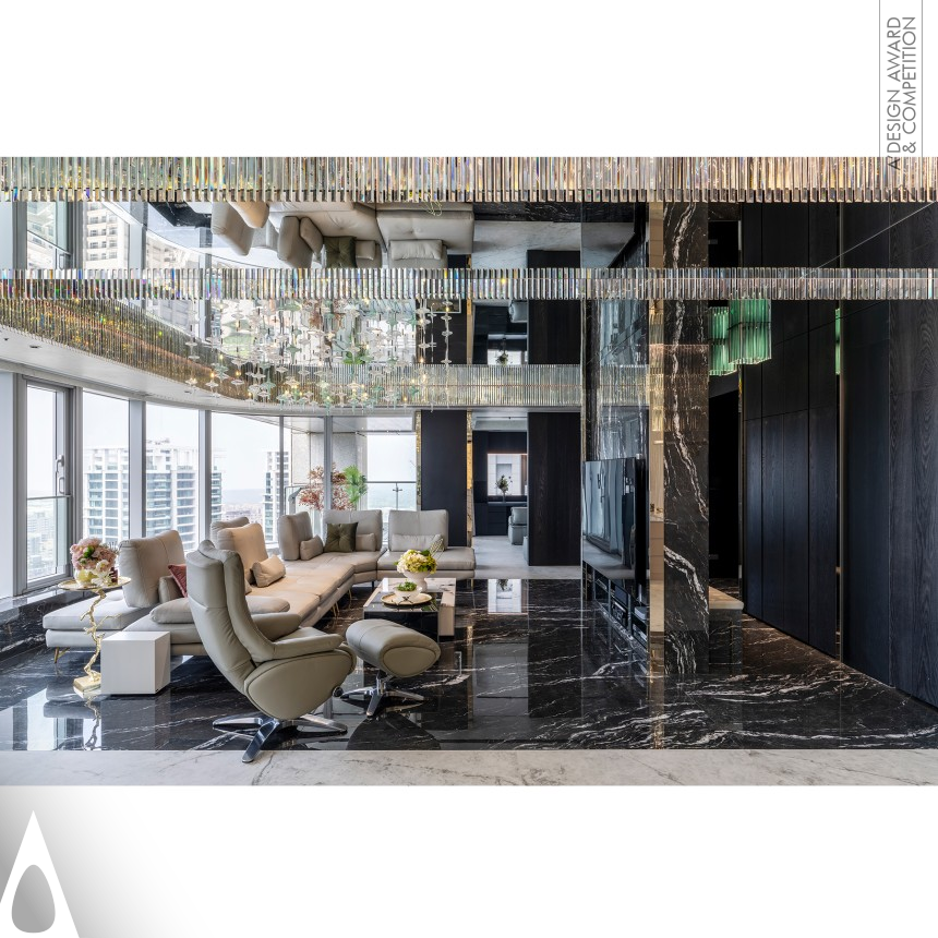 Bronze Interior Space and Exhibition Design Award Winner 2024 Baccarat Walts Residential Apartment 